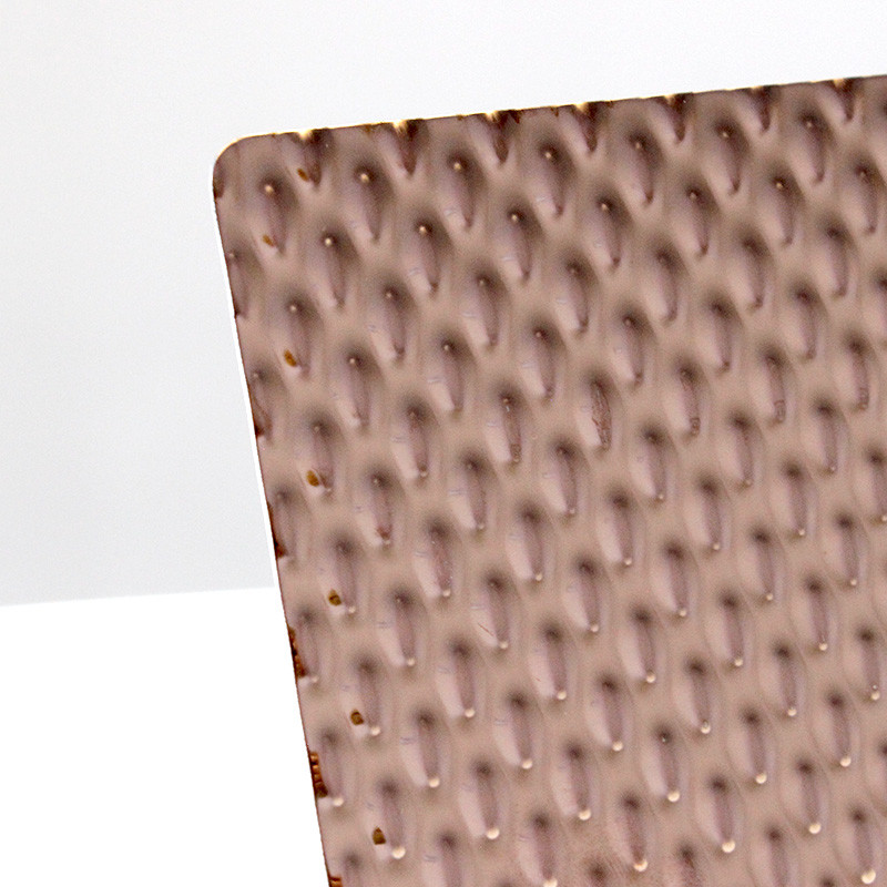 PVD Color 316 Stainless Steel Sheet Metal 5mm Stamped Decorative Wall Paneling