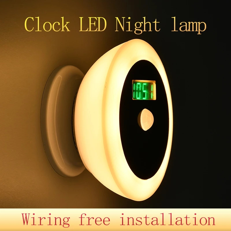 Bedroom 0.25w 81mm Motion Sensor Indoor Wall Light Rotating Magnetic Suction Base