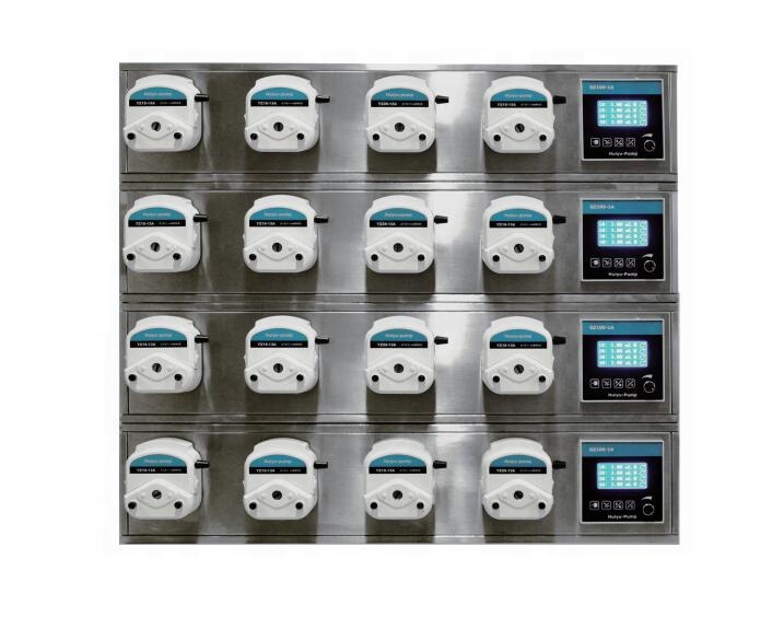 CE RoHS 100rpm Peristaltic Pump Liquid Filling Machine For Multi Channel Filling