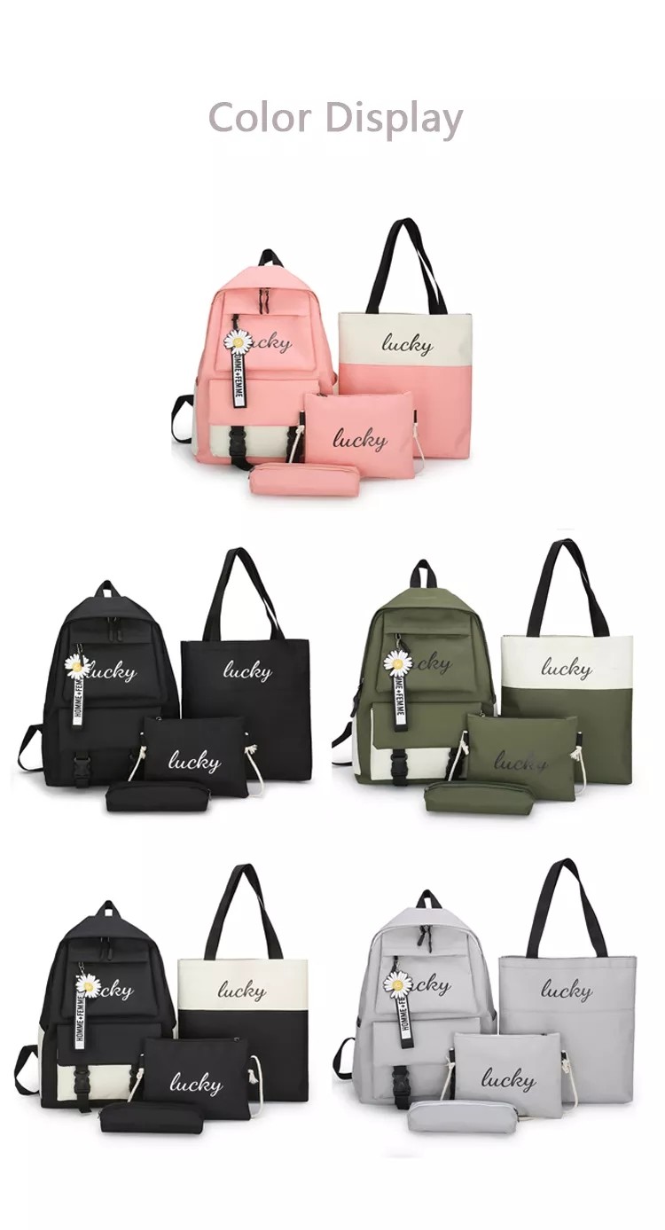 Multifunctional Kids School Bag Set 5 In 1 Waterproof Student Bag 1.37 Inch