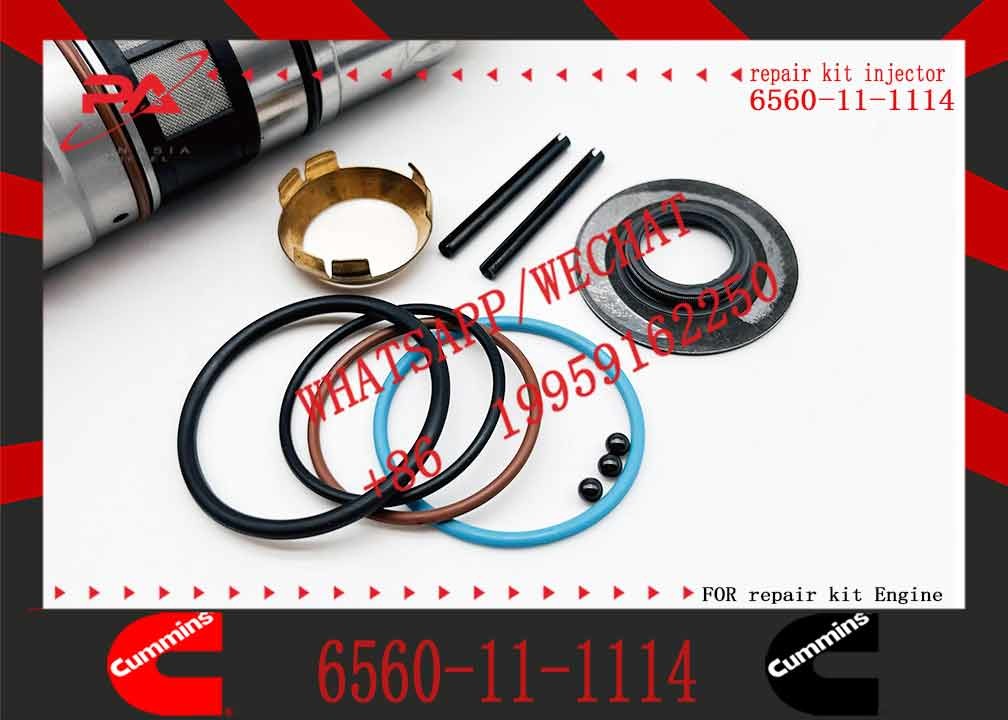 Parts PC1250-7 Excavator Diesel Fuel Injector Assy 6560-11-1114 6560111114 408843100