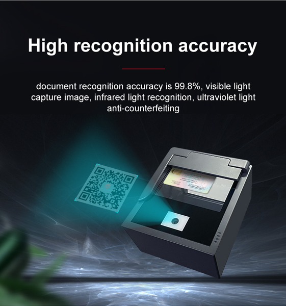 2 Seconds Scan Speed Sinosecu QR Code Reader for Airport Device in Passport Device