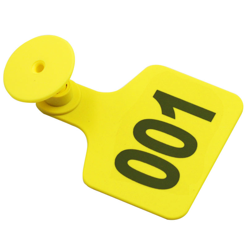 Animal Plastic TPU Livestock Ear Tags Goat 74mm Farm Pig