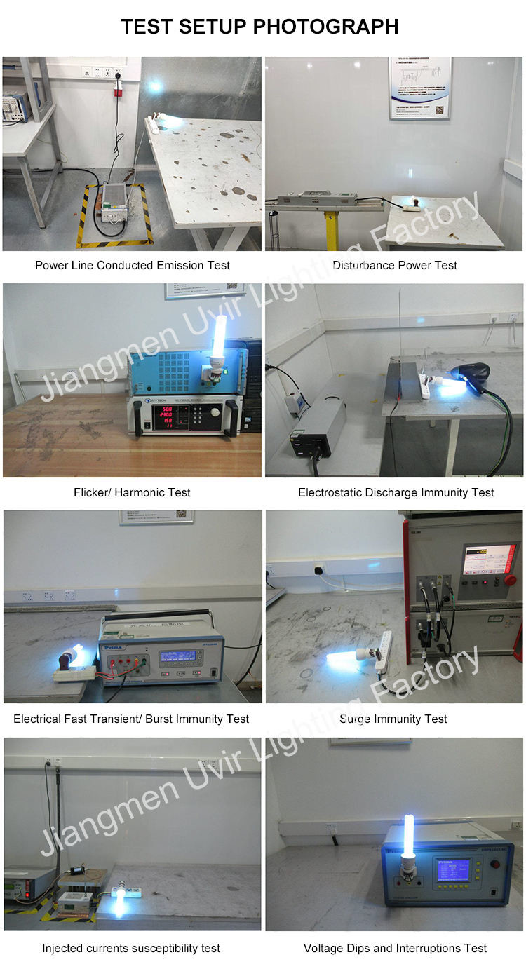 E27 220V 15W UVC Germicidal Lamp , Ultraviolet Bactericidal Uv Lamp