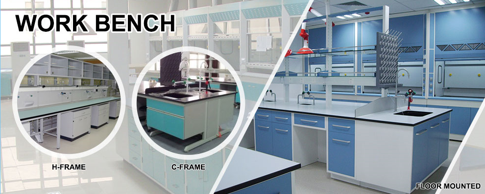 Mould - Proof School Lab Furniture Island Wrok Bench With Sink Table