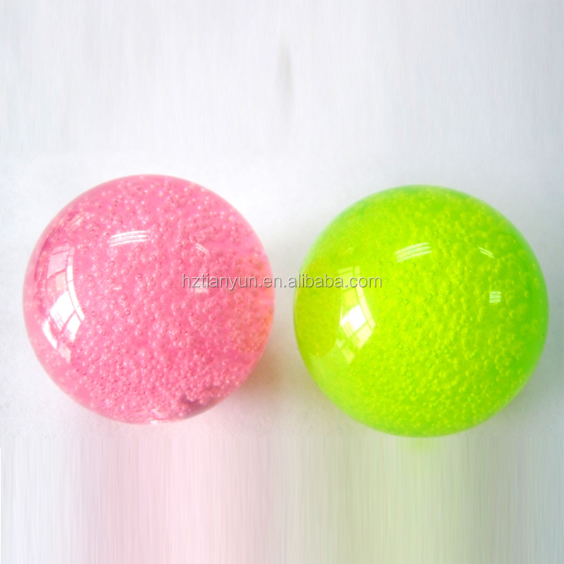 Customized Clear Glitter Ball Shiny Arylic Ball Glitter Powder Resin ball