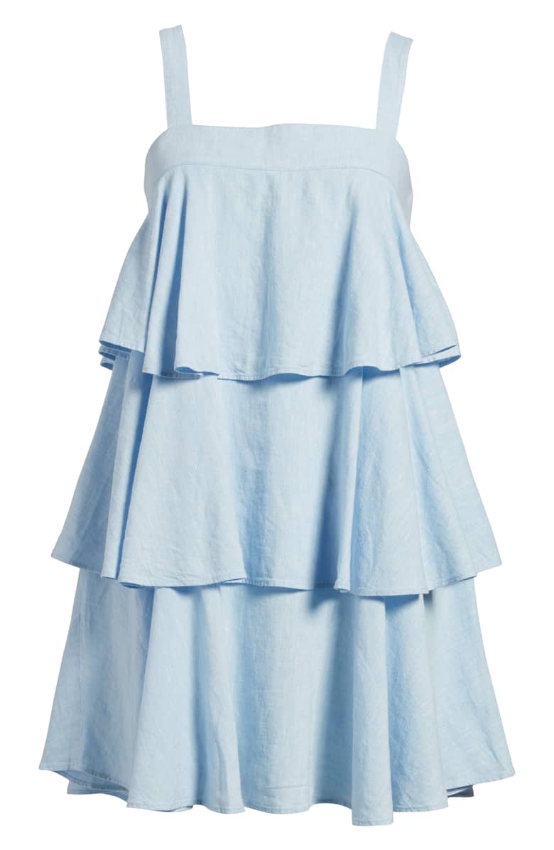 Tiered Line Ruffle Dress Summer Women Clothing