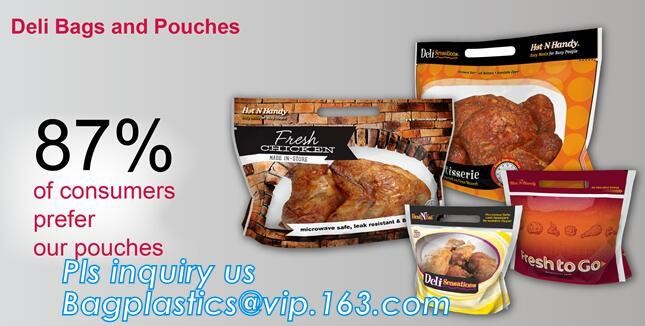 Grab And Go Handles, Anti-Fog Window, Leak-Proof, Hot Bag For Food Delivery, Grocery Package, Microwave-Safe