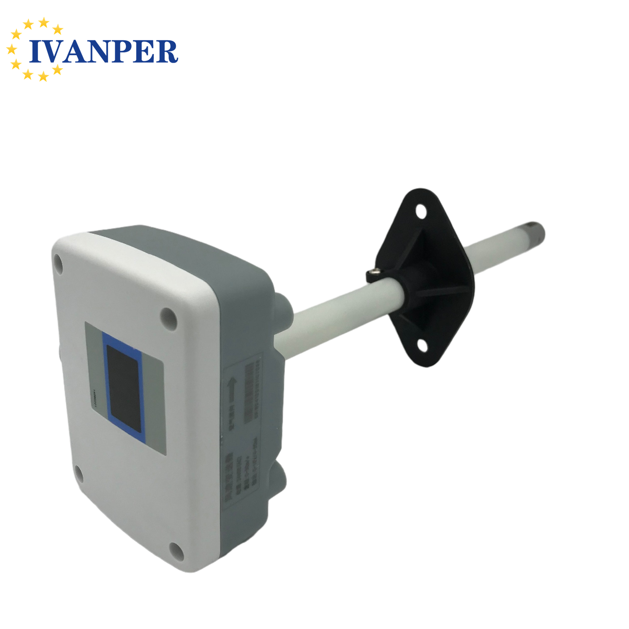 0-5V 4-20mA Nitrogen Gas Soot Exhaust Pipe Air Flow Wind Speed Sensor for Industrial