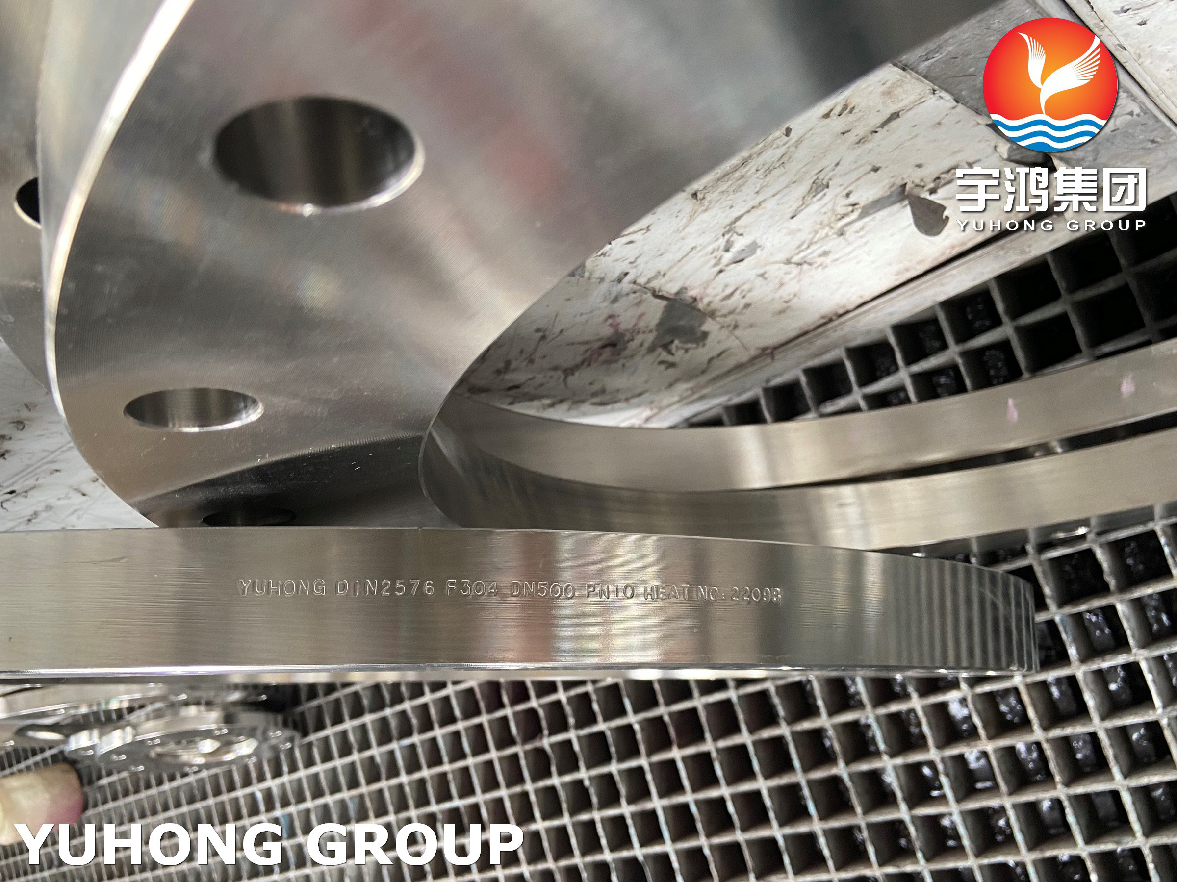 DIN2576 ASTM A182 F304 Stainless Steel Flange Forged Plate Flange