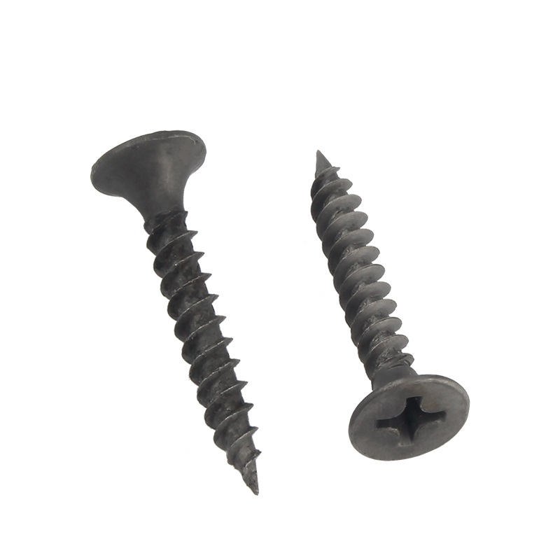 Countersunk Head Phosphated Dry Wall Nail Wall Plate Nail Cross Flat Head Screw in Gray Finish