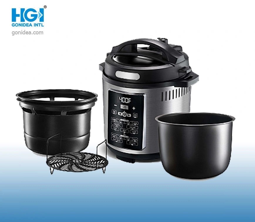 2 In 1 Nonstick Electric Pressure Cooker With Fryer Commercial Cooking Appliances