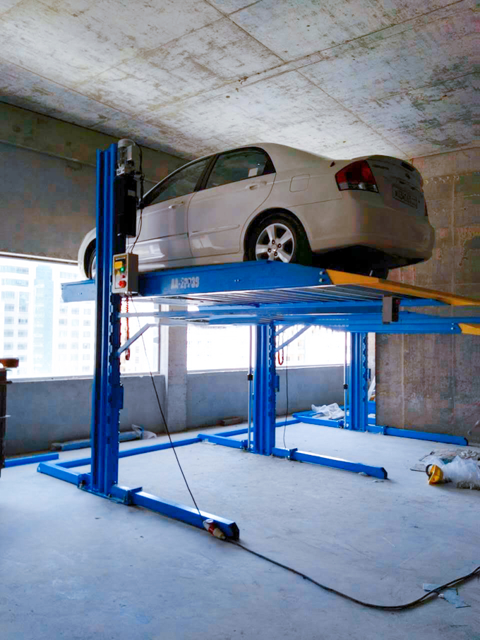 2 Post Car Parking Car Vehicle Lift Auto Storage Car Parking System 2.3T 2.7T 3.2T