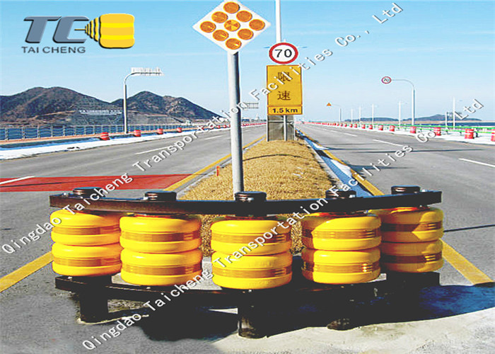 EVA Material Road Rotating Anti Collision Bucket With Reflective Strip