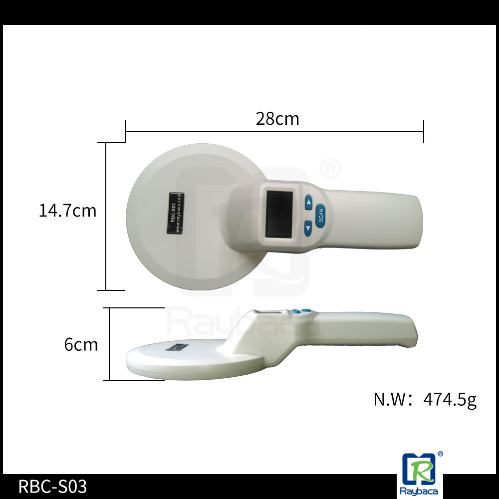 LF FDX-B Animal ID Microchip Reader for 134.2KHz RFID ear tag and microchip