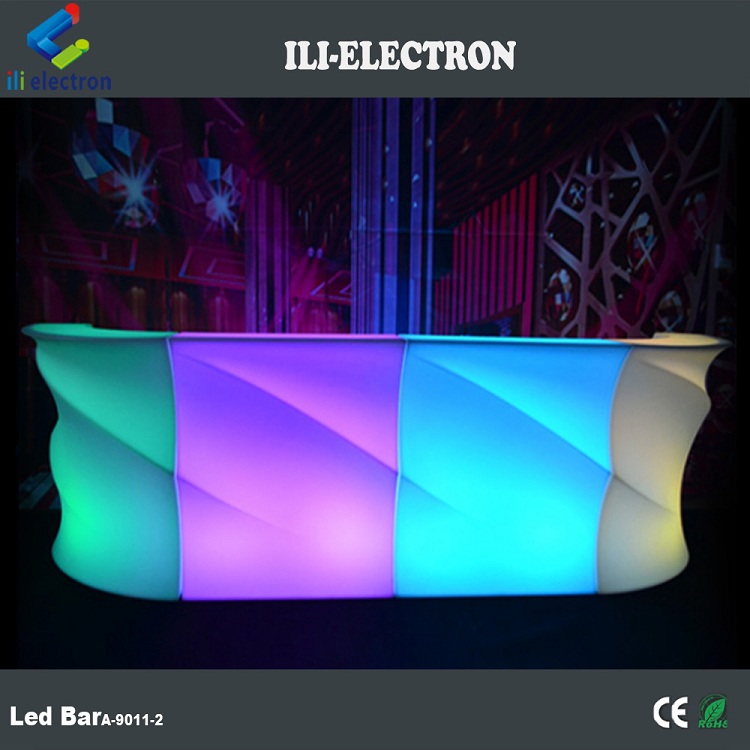 Rechargeable plastic portable led bar table