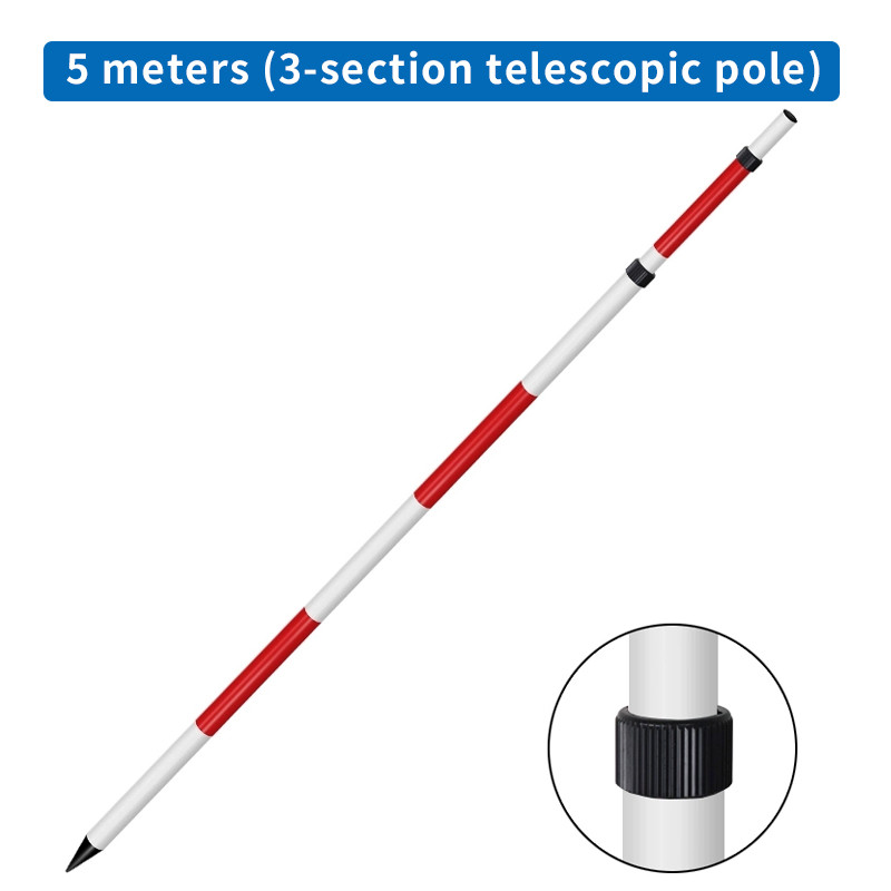 1M 2M 3M 4M 5M Prism Pole Surveying Survey Poles GPS Surveying 1m/2m/3m/4m/5m Pole