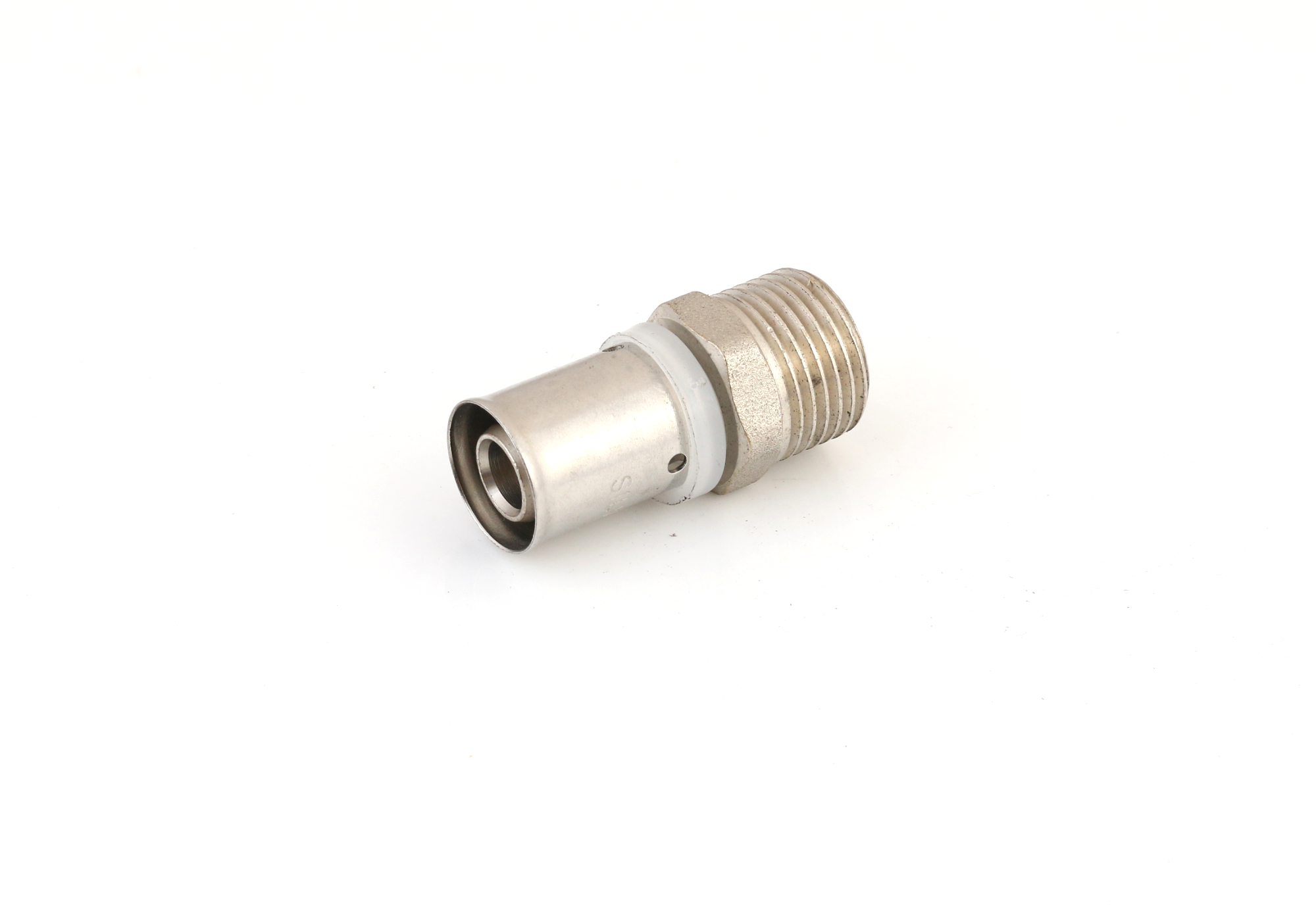 Pex pipe fittings brass press fittings Nickel plated for pex-al-pex pipe
