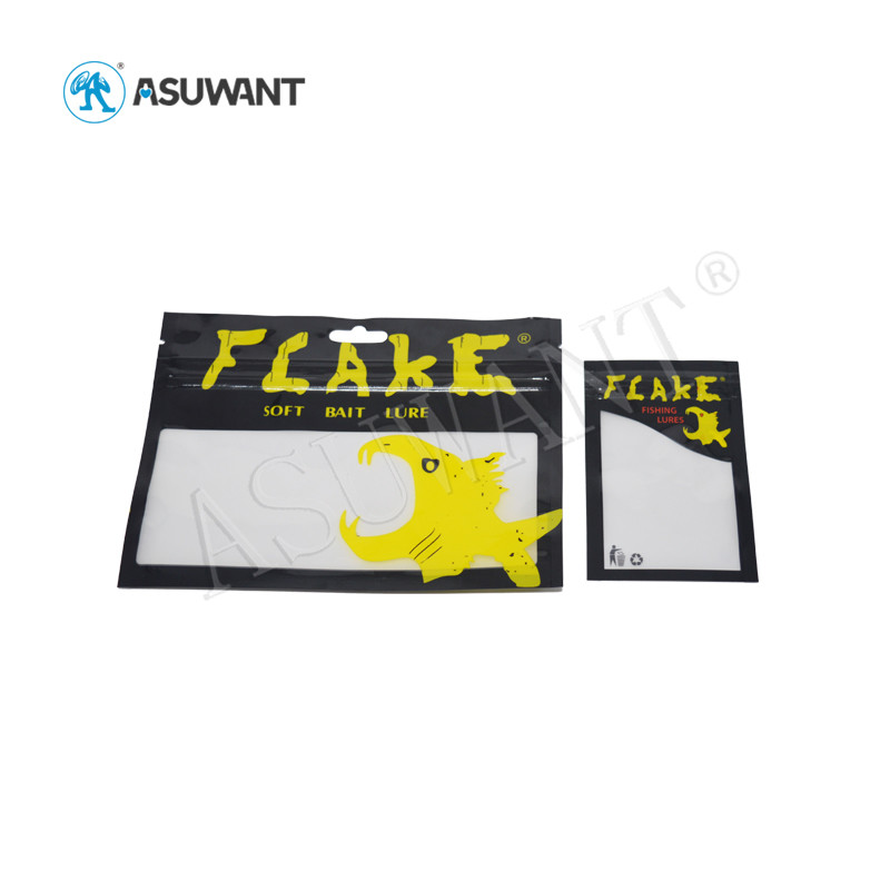 Customized Clear Zipper Pet Food Packaging Bag Food Grade For Fish Lure