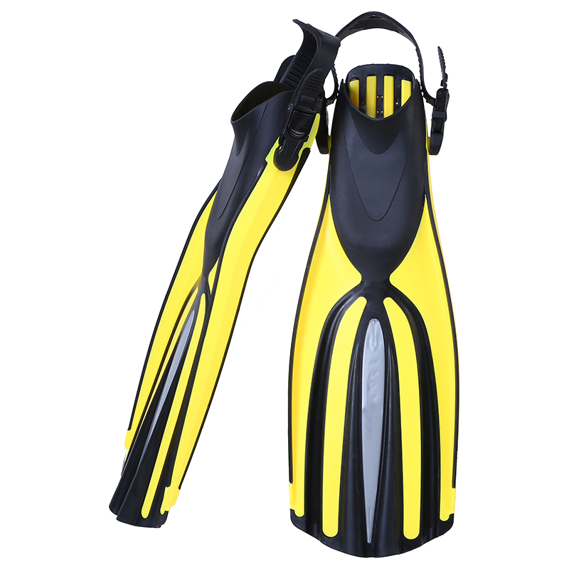 TPR PP Long Blade Scuba Diver Flipper Full Foot Fins For Flex Freediving Spearfishing