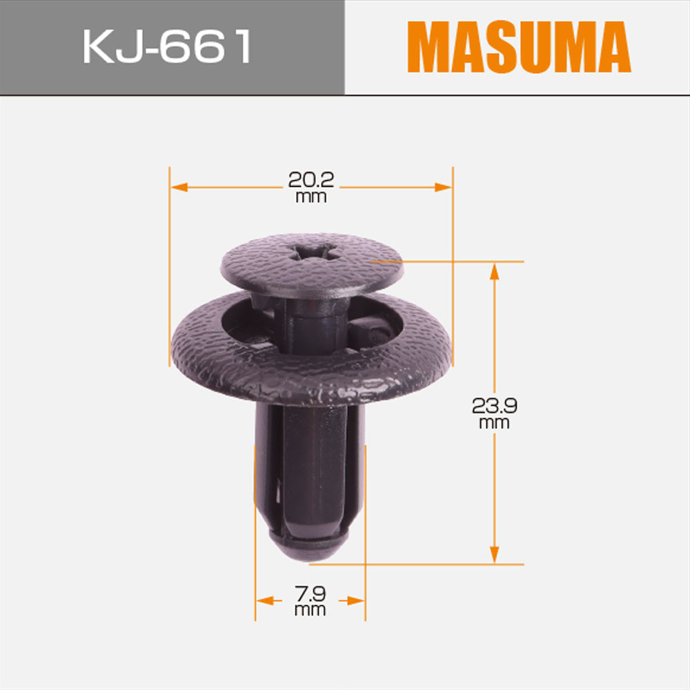 NISSAN SUNNY Auto Clips Nylon Double Hood Seal Plastic Clips 12*12*2cm KJ-661 MASUMA