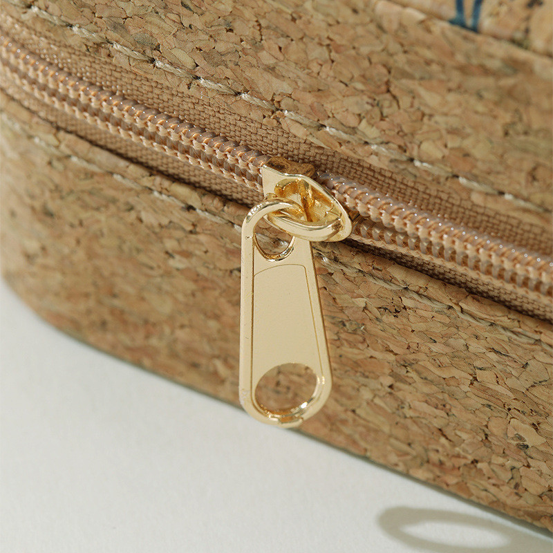 ORIGINAL PREMIUM CORK JEWELRY BOX PORTABLE TRAVEL EARRINGS RING NECKLACE STORAGE BOX