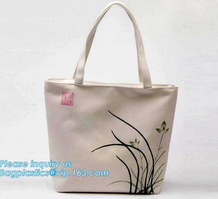 Professional Cosmetic Bag Canvas Zipper Pouch Wholesale, Private Label Makeup Bag, Canvas Bag with Zipper bagplastics