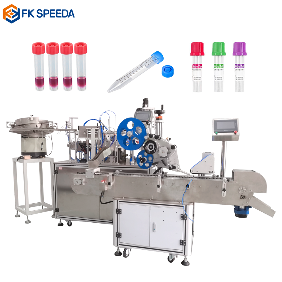 Compact Vacuum Bottle Sterilization Machine for Small Test Tube Filling and Capping