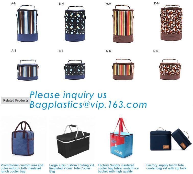 cooler bag waterproof oxford shoulder bag ice pack thermal picnic lunch box vehicle insulation bag for meal drinks pack