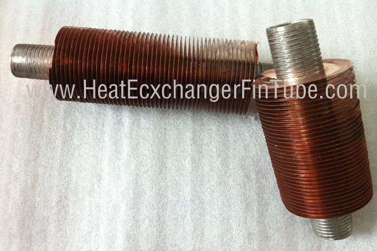 Helicoidal Groove Cooling Embedded Fin Tube Machine , G Type Alu & Copper