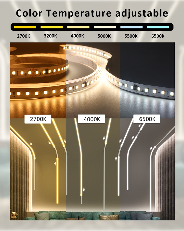 SMD2835 Single Color LED Strip Running Water Flowing With Touch Control ODM