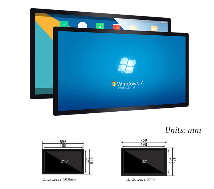 Super Slim! Wall Mounting stand alone lcd digital sinage