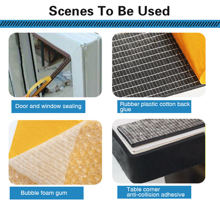 Cross Weave Fiberglass Double Sided Adhesive Tape Mesh Synthetic Rubber