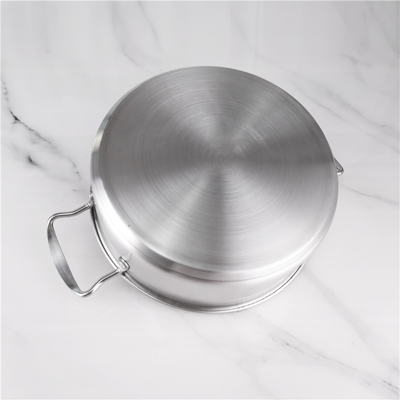 Non Stick 201 Stainless Steel 3pcs Hot Pot Stock Soup Pot