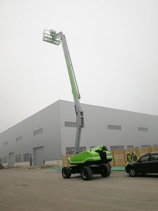 Hydraulic Telescopic Boom Lift Height Stowed 3.01m With ISO Certification