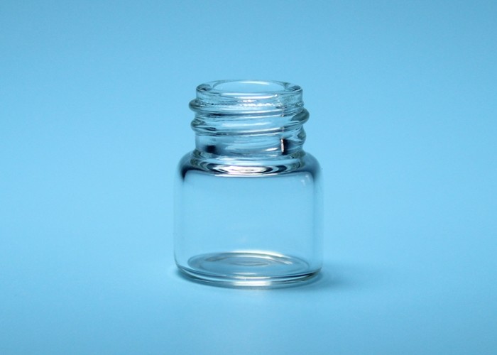 1ml Transparent and Brown Borosilicate Tubular Thread Mouth Glass Vial
