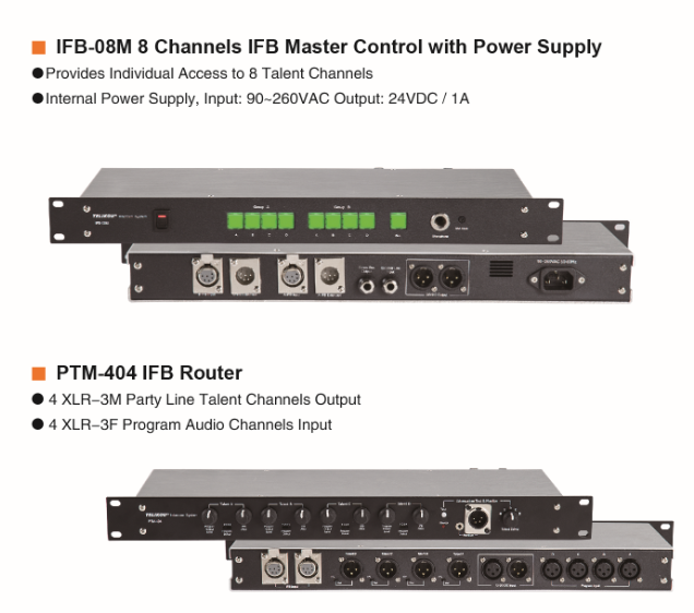 Monitor 8 Channel IFB (IFB) System Program Interrupt For Eight Talents