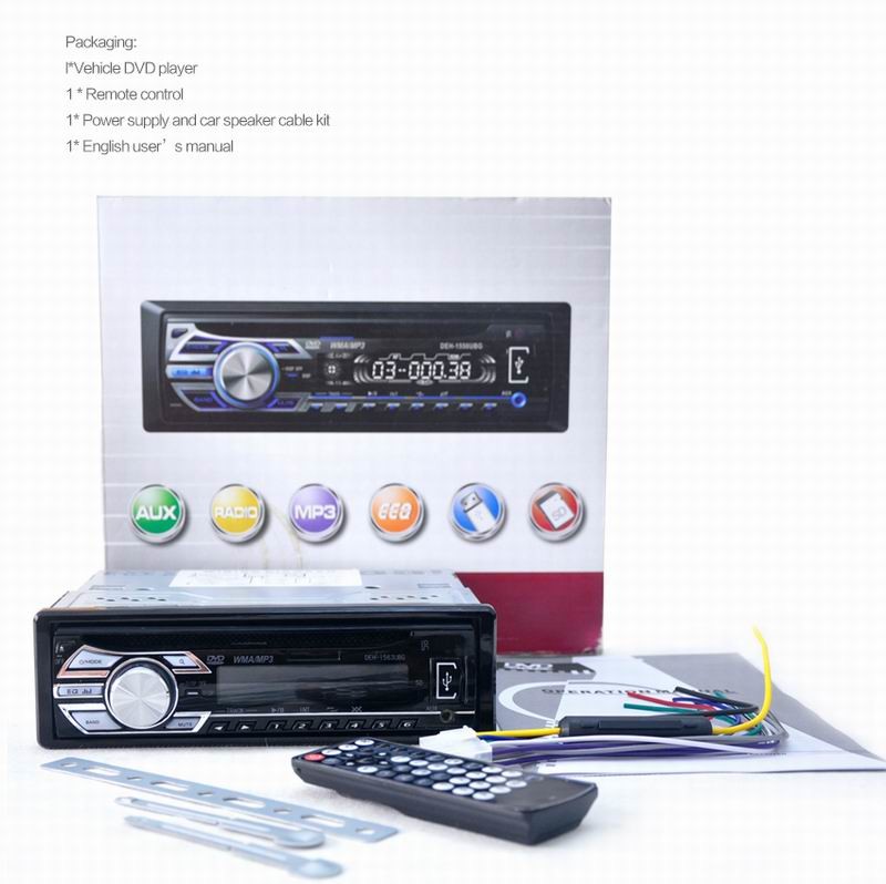 Ouchuangbo Car DVD Stereo Radio Audio Receiver MP3 Player CD/MPEG4/VCD USB SD Slot
