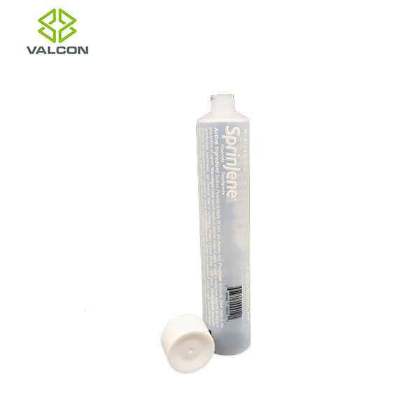Round 75 ML Toothpaste Packaging Tube , Screw Cap White Tube Packaging