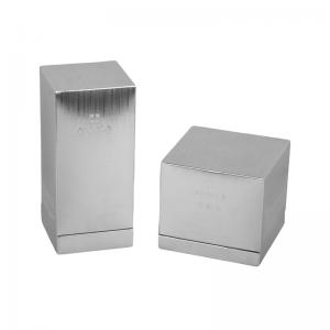 China Silver Hot Stamping Perfume Packing Box 1mm 350g Coated Paper Material on sale