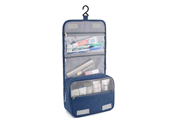 Folding Large Hanging Toiletry Bag With Compartments For Women 22 * 17 * 9cm
