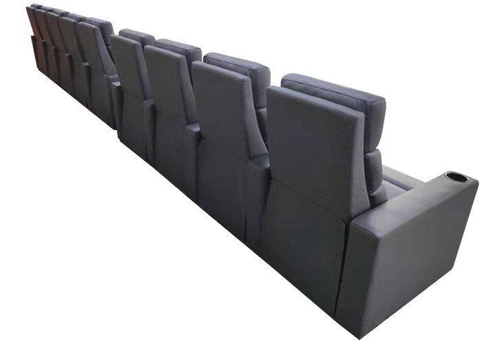 LED Light USB Electric Recliner Chair Single Seater Home Cinema Sofa Set