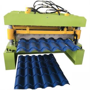 Buy cheap Color steel glazed tile making machine price fully automatic 0.3-0.8mm thickness product