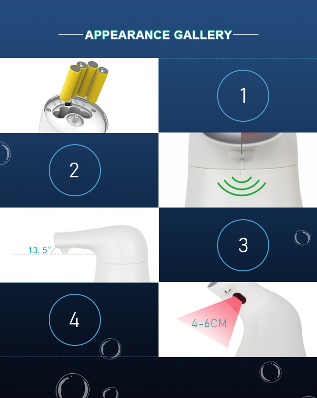 500ML Automatic Motion Sensor Touchless Dish Soap Dispenser