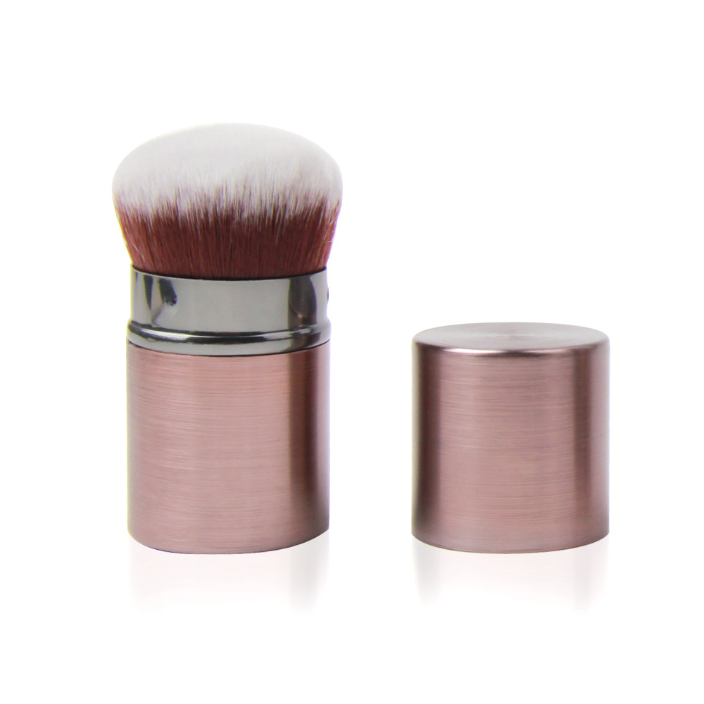 Portable Mineral Aluminium Ferrule Makeup Kabuki Brush