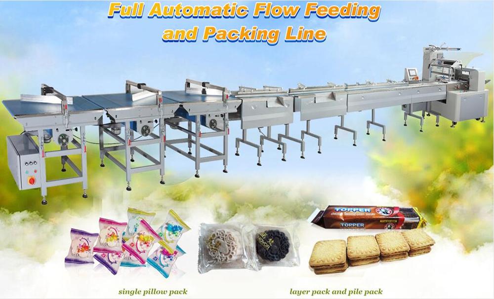 ISO9001 Pillow Seal Bag Vertical Packaging Machine / Cookie Packing Machine