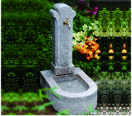 Stone Faucet Cast Stone Garden Fountains Granite Sink For Backyard Lightweight