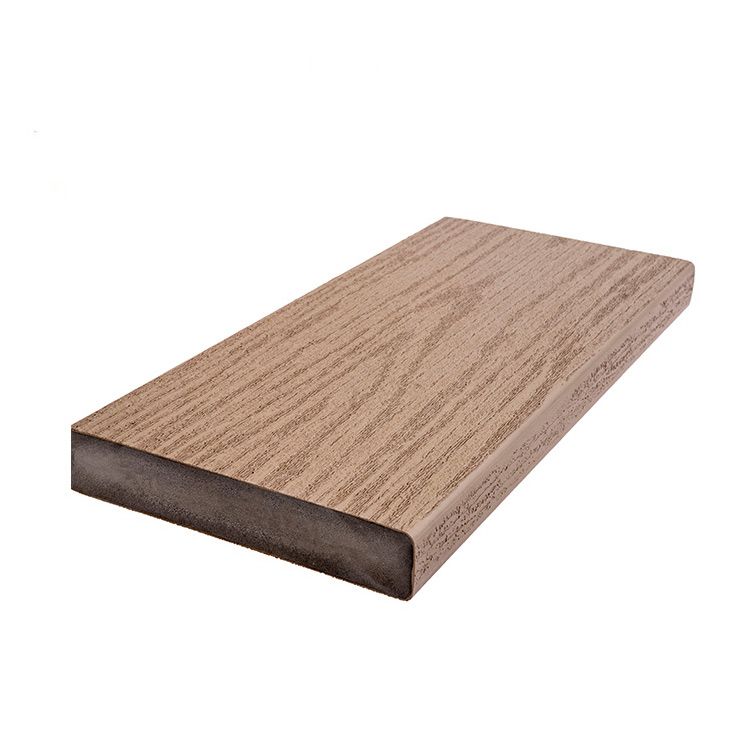 Exterior Wood Grain Design PVC Foam Composite Decking Floor Cover for Modern Terrace