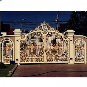 China Luxury Antique Wrought Iron Pipe Designs Main Gate for Home Garden Or Outdoors on sale
