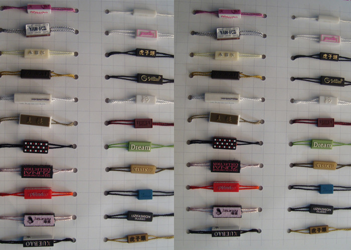 Self Locking Plastic Seal Hang Tags Fastener Plastic Tag Hangers Garment Name Tags